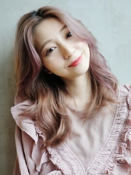 アルバム 銀座(ALBUM GINZA) ラフウェーブ_ウェーブパーマフォギーベージュ耳かけ_7659