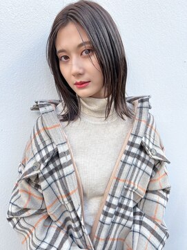 ロロン 下高井戸(LORONG) オリーブグレー ミディアムヘア