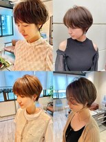 コワファーストナガサキシャンプーボーイ(COIFF1RST NAGASAKI SHAMPOO BOY)&nbsp;大人可愛い20代30代40代黒髪前下がりショートボブ丸みショート◎