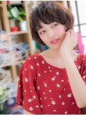 くせ毛風パーマダークアッシュ束感ショートa志木20代30代40代