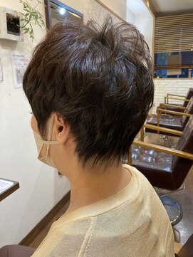 ヘアー グリーン(hair green) ナチュラルふんわりショート30代/40代/50代