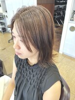 レッド(ReD)&nbsp;ミディアム　小顔　　フェミニン　グレージュ　ミルクティー