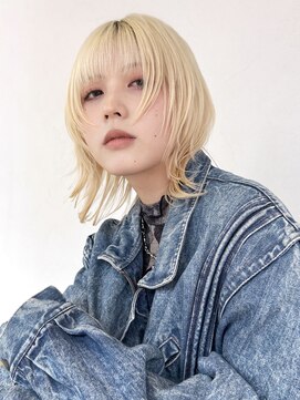 アルバム 池袋(ALBUM) ハイトーンウルフ_マチルダボブピンクベージュ_29460