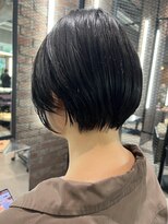 ベイショア(Bay Shore NY)&nbsp;ボブパーマぱっつん前髪アッシュブラックブルーグレージュ