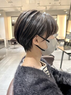 ラボー ノースプラザ店(LA'BO) 【LA'BO三浦】黒髪コンパクト丸みショート