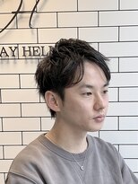 オールデイハローズ(ALL DAY HELLO'S)&nbsp;束感ナチュラルショート【河原町】３０代ニュアンスモテパーマ