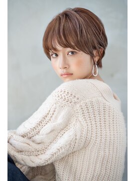 オースティン 調布アミックス(AUSTIN) 大人かわいい前髪セシルカットココアブラウンフリンジウェーブ