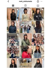 【@melt_nishiumeda】Instagramでスタイルや動画など、meltの雰囲気がわかりやすい！