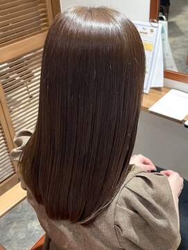 リジェール 鶴舞店 レイヤーロング/ハッシュカット/シルキーベージュ/鶴舞/髪質改