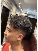 シークレットパーマ/マッシュ/刈り上げ<理容室>[メンズ/眉毛]