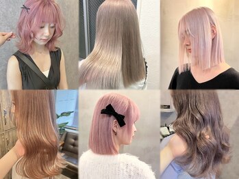 hair salon chic. 縮毛矯正/髪質改善/ブリーチ/ダブルカラー/ショートボブ/メンズ