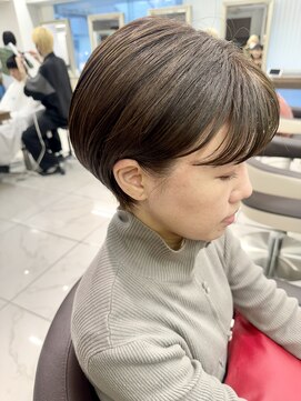 アッシュ 下北沢店(Ash) くせ毛さんでもおさまるグレージュショートボブ