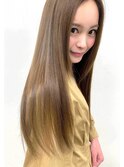 【marfe】髪質改善ストレート＿酸性ストレート＿センターパート