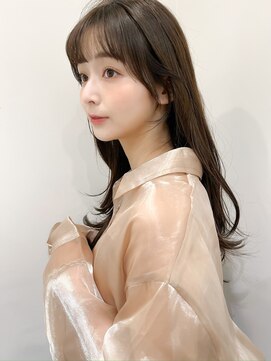 レア 表参道(L'ea) ミディアムヘア暗めカラーグランマッシュデザインカラー