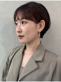 マニッシュショートコンパクトショートオレンジブラウン