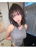 【Haco+】Gin_ココアベージュ_レイヤーカット
