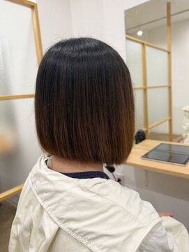 レイ 津田沼(Lei) アプリコットオレンジ/くびれヘア/ウェーブショート/津田沼