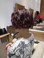 ヘアリゾート粋 リマ 銀座店(lima)&nbsp;ボブパーマ/ブラウンレッド/スパイラルパーマ