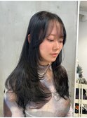 ●ロングレイヤーカットハッシュカット