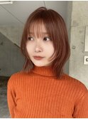 ボブ　レイヤーカット　レイヤー　顔周り　ベージュカラー