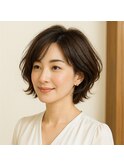 エレガントショートボブ　20代 30代 40代 50代 60代 髪質改善