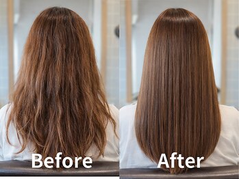 アミリー 成田東町店(Amily)の写真/柔らかい地毛風ストレートから、強いクセをしっかりと伸ばす縮毛矯正。あなたに合った薬剤でお悩みを解消！