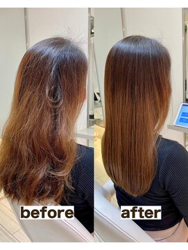 シゲ 自由が丘店(SHIGE) 乾かすだけでまとまる地毛風髪質改善ストレート40代50代縮毛矯正