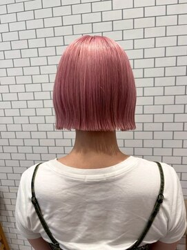 ベル バイ マグ 諏訪店(belle by Mag) 冬のイメチェン◎ブリーチ×ハッシュカットピンク