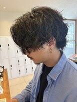 グランデュール 東静岡池田店(GRANDEUR) メンズミディアムツイストスパイラルパーマ/静岡メンズパーマ
