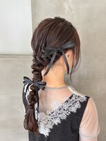 ファム 宝町店(femme) 編みおろしリボンアレンジ