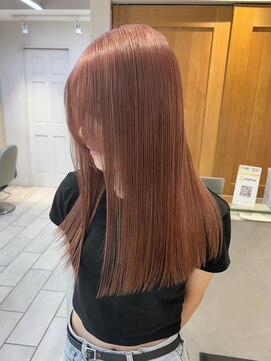 テトラ バイ ネオリーブ 横浜西口店(tetra by neolive) ハイトーン ピンクベージュ ケアブリーチ 切りっぱなし横浜★