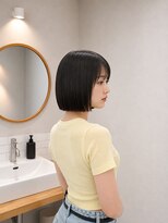 フォト 新宿三丁目(foto)&nbsp;髪質改善縮毛矯正地毛風ストレート切りっぱなしボブ