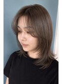 ミントカラー×韓国風レイヤー