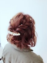 ビグディーサロン(BIGOUDI salon koshien)&nbsp;【ISAACBLANCO】ボブアレンジ ハーフアップアレンジ