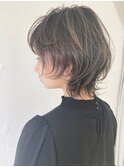 【vainオフィスハイラト】ミディアムウルフ×ハイライト