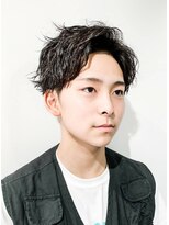 フジヤマ バーバー ショップ(FUJIYAMA BARBER SHOP)&nbsp;オールバックツイストパーマ七三コンマヘア