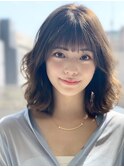 【Zina　渋谷】セシルカットフリンジウェーブ×大人かわいい前髪