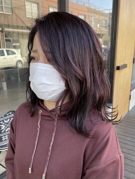 ノア(noa.) 『脱白髪染め』ピンクバイオレットグレイカラー