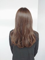 ロングヘアスタイル×アッシュベージュ