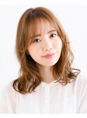 20代30代40代大人かわいい小顔ひし形ナチュラルカール