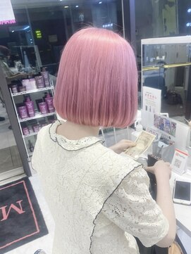 リル 溝の口(LiL) ホワイトピンクラベンダー/溝の口/ブリーチ/ダブルカラー