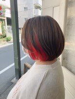 アミュレ(Amule)&nbsp;推しカラーのインナーカラーチェリーピンクグラボブ