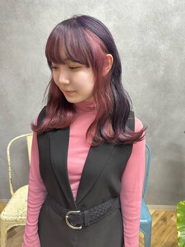 グローバルヘアー バランス(global hair BALANCE) purple×pink mix color