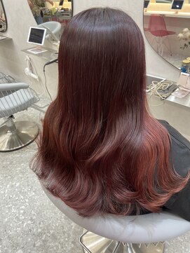 ラルム 新宿(LARME) ピンクブラウン/チェリーピンク/インナーカラー/韓国ヘア