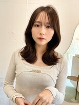 ルームバイシー 新宿(Loom. by Sea)&nbsp;韓国風前髪/シルキーベージュ/グレージュカラー/斜めバング