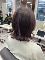 ネウィ 池袋(newi) ハイライト、ピンクパープルカラー【担当 江口健太】