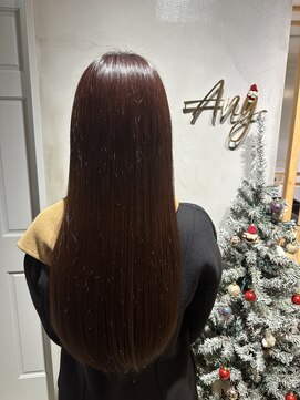 エニィ 池袋西口(Any) 黒髪/グレーベージュ/レイヤーロング/前髪パーマ/24