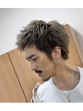 プリック(PRick) スパイキーショート/ハイトーンカラー/ブリーチ/メンズショート