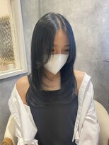 ラボヌールヘアー オリビエ 北千住店(La Bonheur hair Olivier)&nbsp;ツヤ_レイヤー_ブルーブラック【OZAWA】