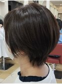 大人可愛いショートレイヤー/うる艶/シルエット◎/30代40代50代